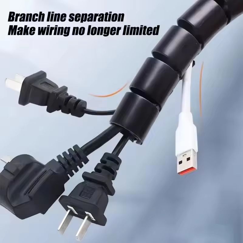 2m Spiral Cable Organizer Tube 1610mm For Cord Protection And Management 2