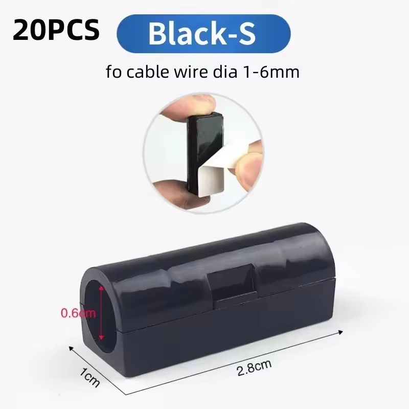 Firm Cable Organizer Buckle Clips 520PCS Wire Management Clamps 9