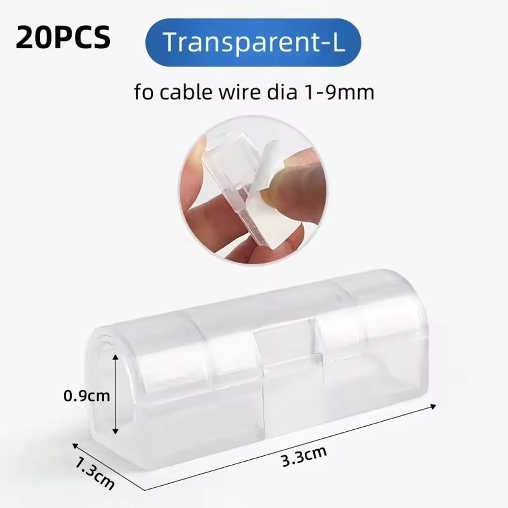 Firm Cable Organizer Buckle Clips 520PCS Wire Management Clamps 10