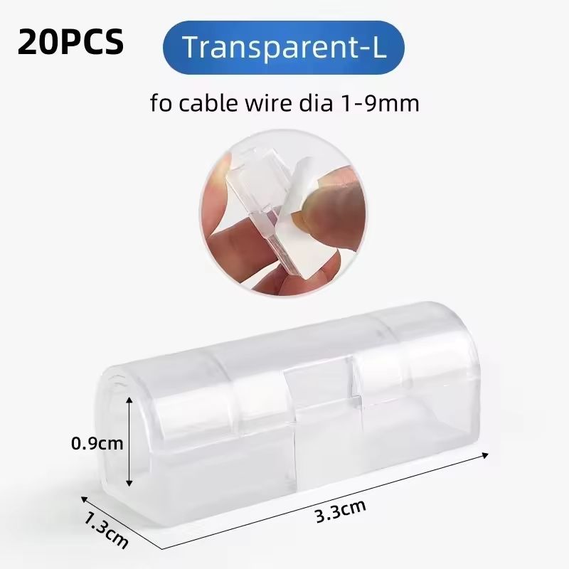 Firm Cable Organizer Buckle Clips 520PCS Wire Management Clamps 10