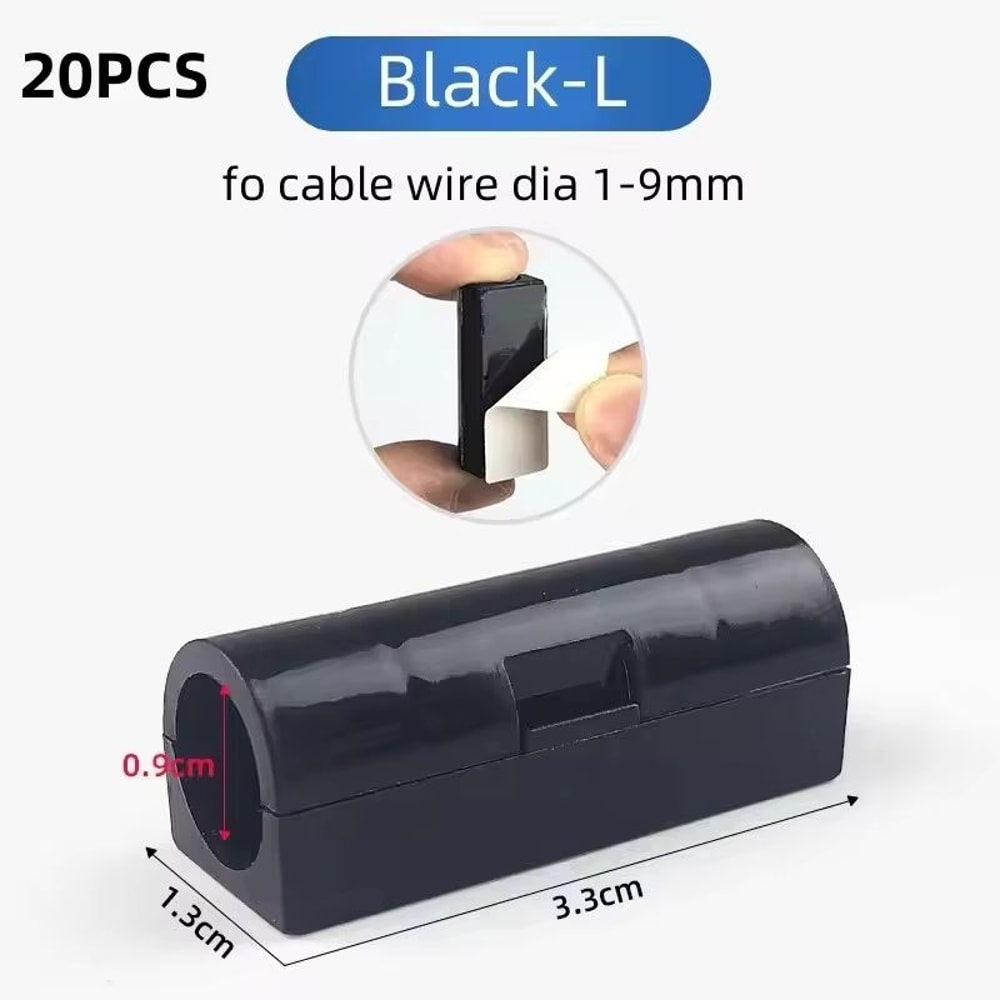 Firm Cable Organizer Buckle Clips 520PCS Wire Management Clamps 12