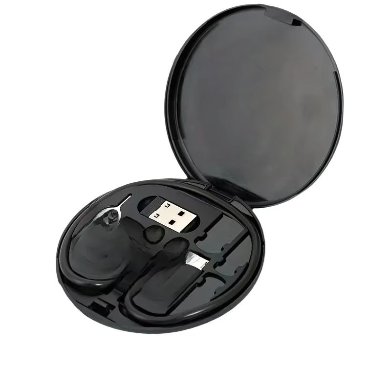 MultiFunction USB Cable Storage Box With Charging Adapter Kit 0