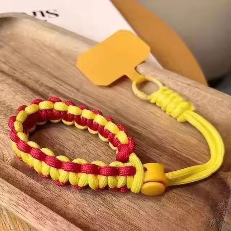 Cute Braided Phone Wrist Lanyard In Candy Colors 8