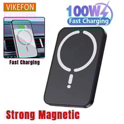 100w magnetic wireless car charger air vent phone holder for iphone