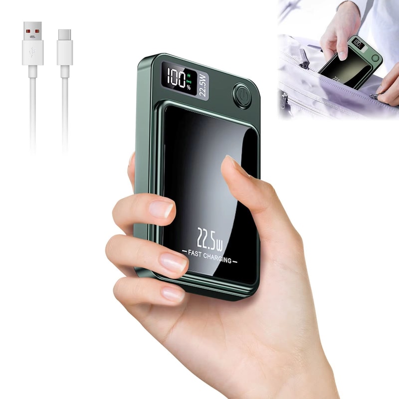 10000mAh Magnetic Wireless Power Bank With 225W Fast PD Charging 5