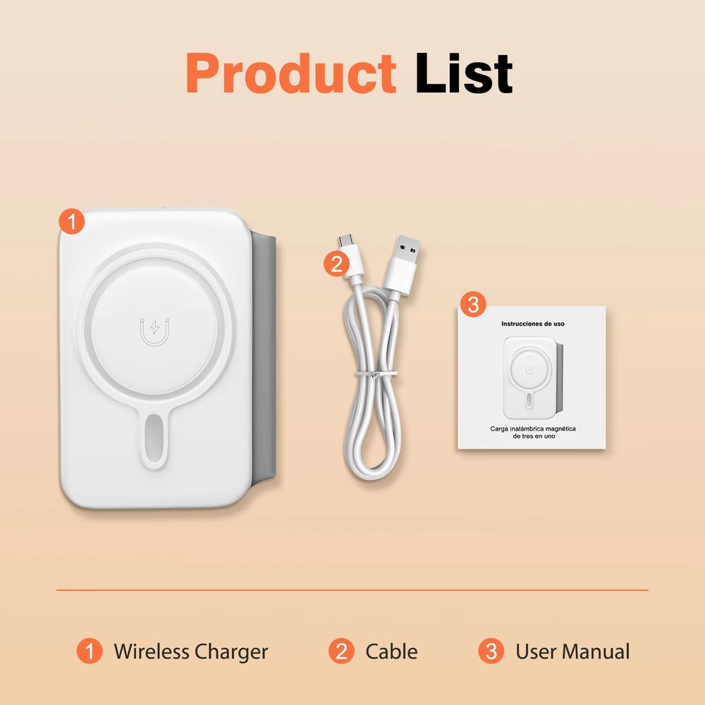 3 In 1 Magnetic Wireless Charging Station Foldable 15W For IPhone Apple Watch And AirPods 7