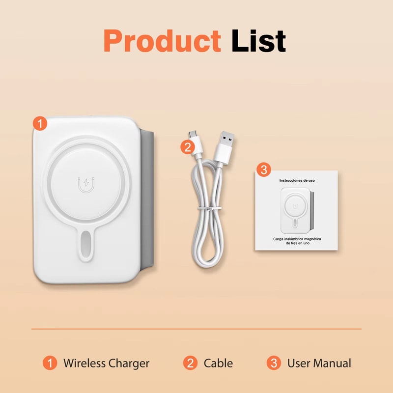 3 In 1 Magnetic Wireless Charging Station Foldable 15W For IPhone Apple Watch And AirPods 7