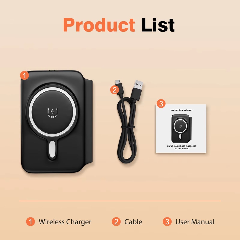 3 In 1 Magnetic Wireless Charging Station Foldable 15W For IPhone Apple Watch And AirPods 8