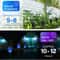 8 Pack Blue Solar Torch Lights Outdoor Waterproof Flickering Flame Garden Pathway Decor 5