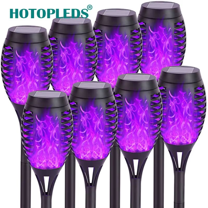 12 LED Solar Flame Torch Light Waterproof Outdoor Solar Torch Lights For Garden Yard And Pathway De 9