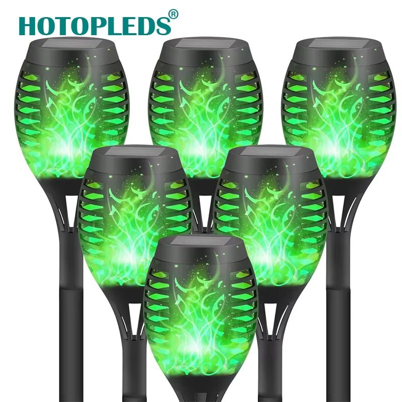 12 LED Solar Flame Torch Light Waterproof Outdoor Solar Torch Lights For Garden Yard And Pathway De 8