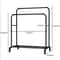 Heavy Duty Double Rod Clothes Rack With Shelves Metal Garment Rack Closet Organizer 6