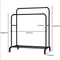 Heavy Duty Double Rod Clothes Rack With Shelves Metal Garment Rack Closet Organizer 6