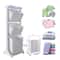 3 Tier Rolling Laundry Hamper Cart With 3 Removable Baskets Portable Laundry Sorter For Bathroom An
