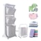 3 Tier Rolling Laundry Hamper Cart With 3 Removable Baskets Portable Laundry Sorter For Bathroom An