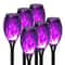 Solar Flame Torch Lights 4 To 12 Pack Waterproof Flickering Torch Stakes For Garden Path Yard And P 17