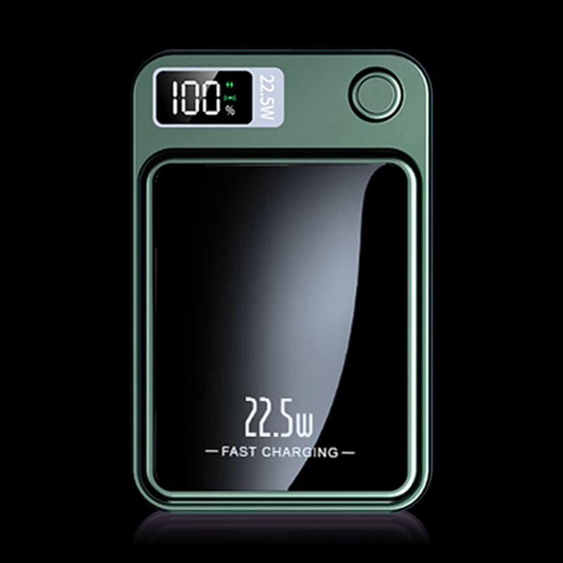 5000mAh Magnetic Power Bank 225W Fast Charging Portable Wireless Charger With Type C Cable For IPho 9