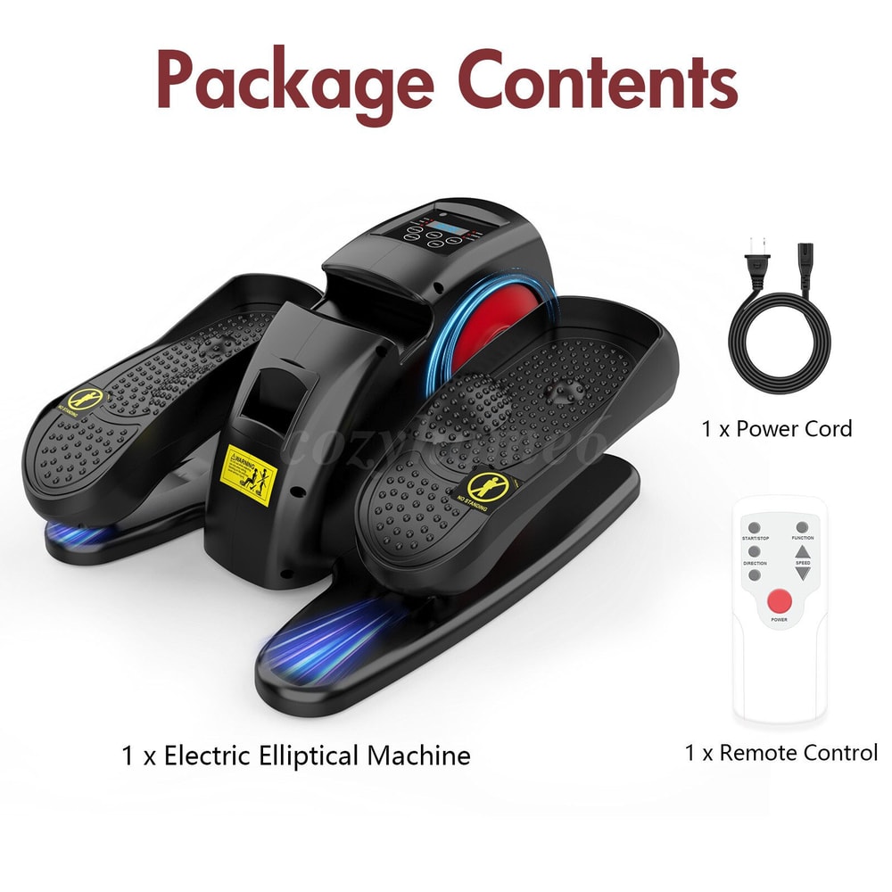 Under Desk Elliptical Machine Portable Silent Pedal Exerciser For Home Fitness 9