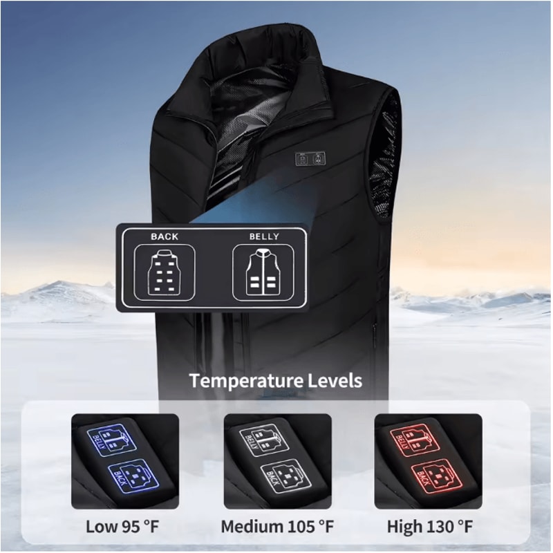 Womens Heated Vest With 5in1 Smart Controller LightsOut Design Battery Not Included 1
