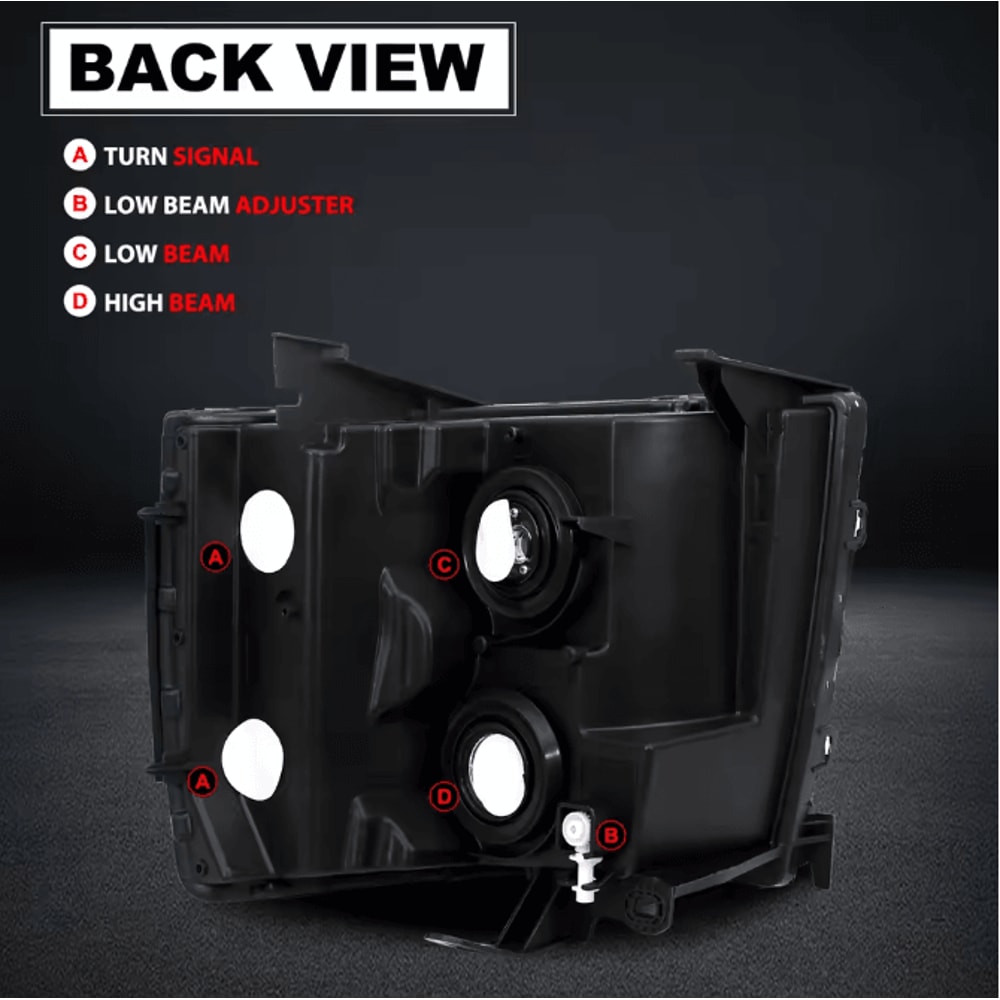 OEM Style Chrome Housing Headlights Clear Lens Replacement Pair For 20072013 Chevy Silverado Bulbs 5