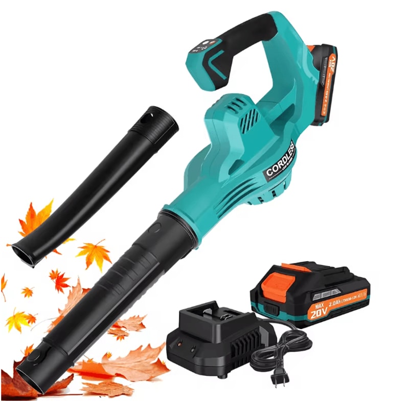 Cordless Leaf Blower 20V 160 MPH Lightweight Handheld 2Speed Yard And Patio Cleaner With 20Ah Batte 0