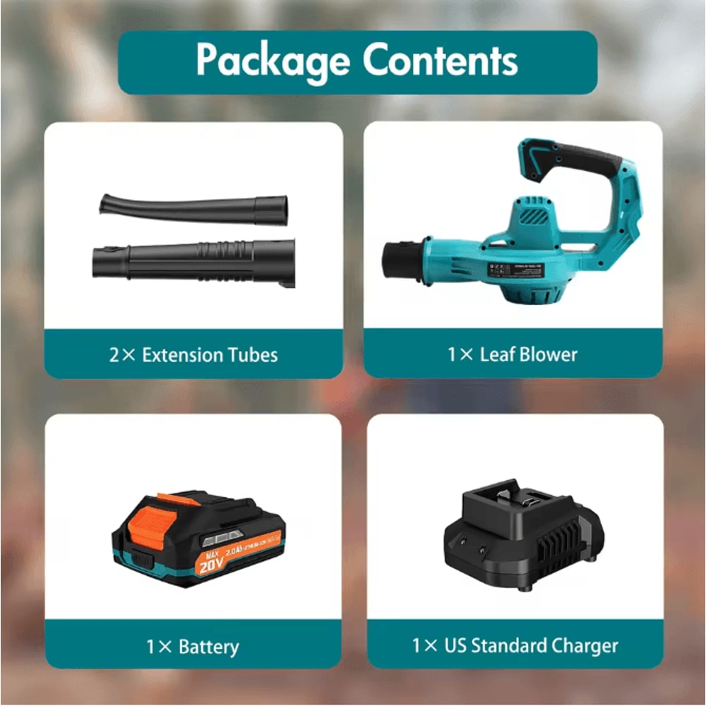 Cordless Leaf Blower 20V 160 MPH Lightweight Handheld 2Speed Yard And Patio Cleaner With 20Ah Batte 5