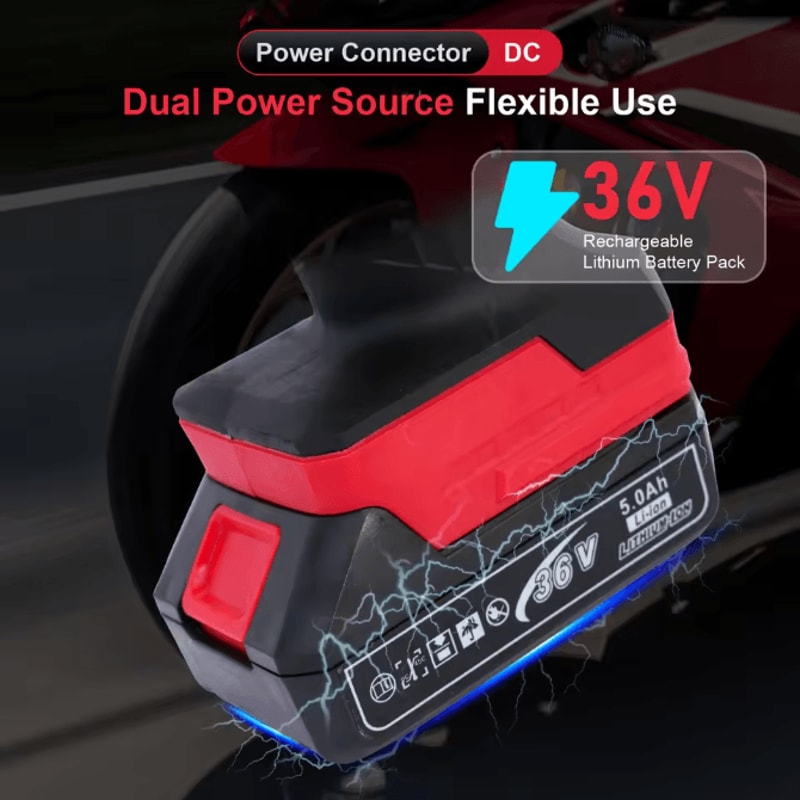 20V Portable Air Compressor Digital Tire Inflator With 12V Car Adapter For Car Motorcycle Bicycle A 3