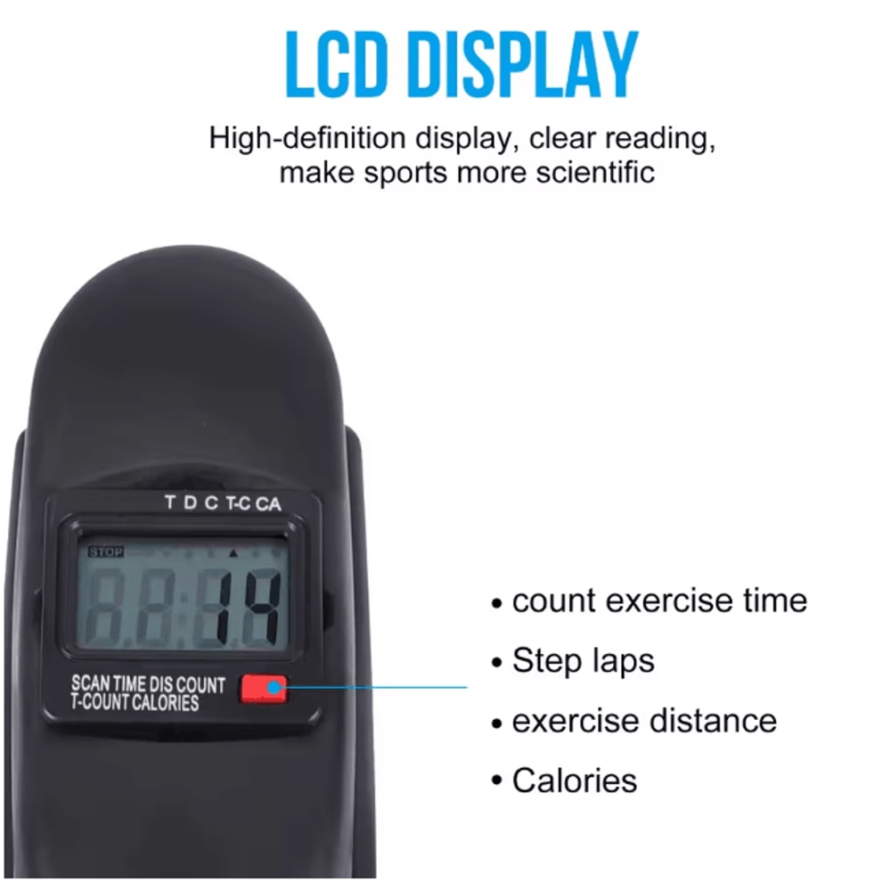 Portable Under Desk Pedal Exerciser Mini Exercise Bike With LCD Screen For Leg And Arm Training 5