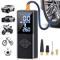 Portable 12V High Power Car Tire Inflator With Digital Gauge LED Light And Power Bank 0