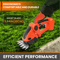 390W 24V Cordless Hedge Trimmer And Grass Cutter 2in1 With Dual Batteries And Charger 2