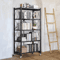 5Tier Heavy Duty Metal Shelving Unit With Wheels Adjustable Foldable Storage Rack For Home Kitchen 6
