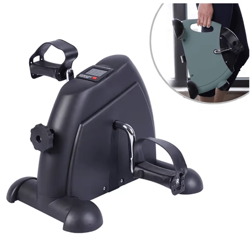 Motorized Mini Under Desk Pedal Exerciser Bike With LCD Display For Leg Arm And Knee Workout 0