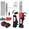 12Inch Cordless Handheld Electric Chainsaw With 21V Brushless Motor Dual 15Ah Batteries And Fast Ch 0