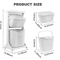 24Tier Rolling Laundry Basket Cart With Removable Storage Buckets Plastic Hamper With 4 Wheels 6