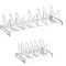 Expandable Utensil And Cookware Storage Rack With 12 Adjustable Shelves For Kitchen Cabinets 1