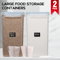 2Pack 85 L Airtight Food Storage Containers With Lids And Labels For Kitchen Pantry Organization 1