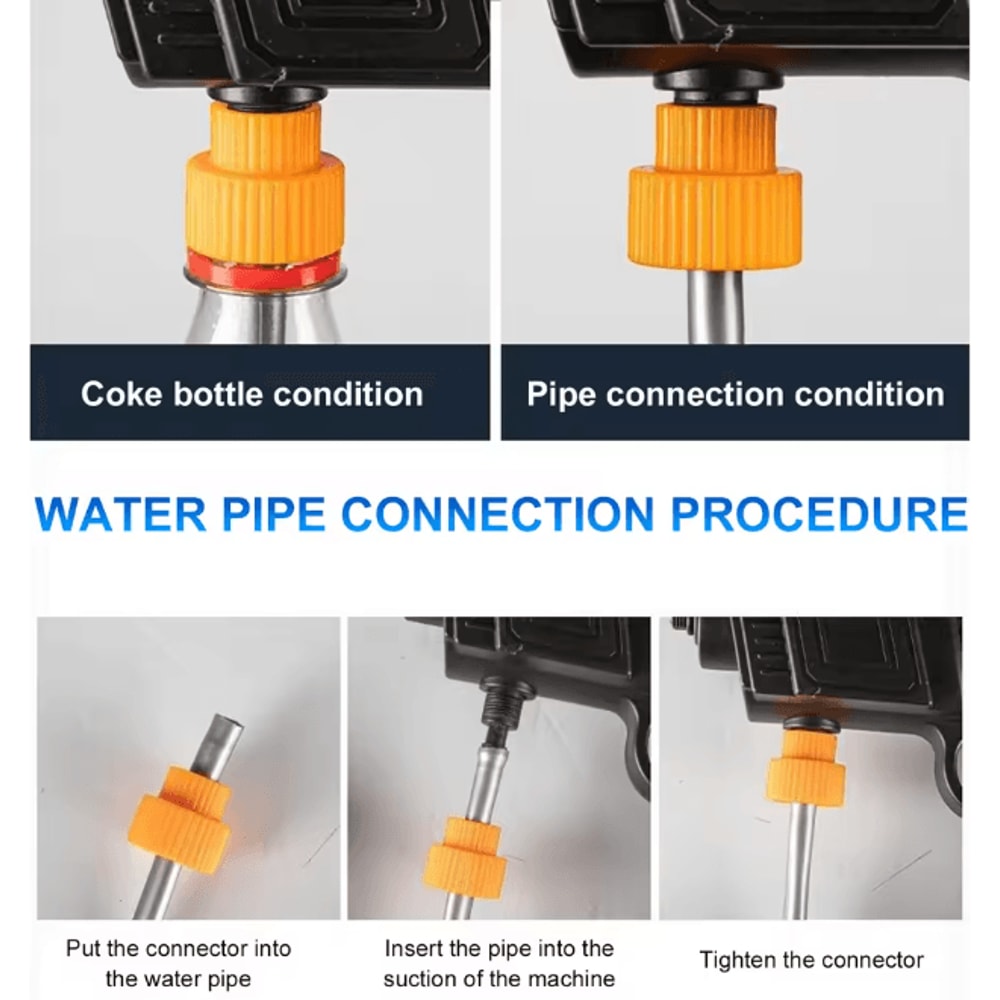 21V Cordless High Pressure Electric Power Washer With Dual 1200 MAh Batteries And Charger 1