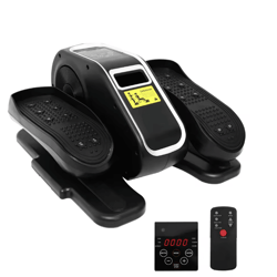 electric under desk elliptical pedal exerciser with lcd display and remote control 12 adjustable speeds