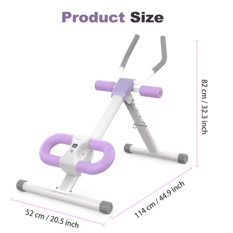 Adjustable Folding Ab Workout Machine Crunch Trainer For Core And Full Body Home Workouts 6