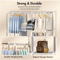 Large Capacity Portable Wardrobe Closet Storage Organizer With Dustproof Non Woven Fabric Cover And 3