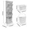 2 Or 4 Tier Rolling Laundry Hamper Cart With Removable Baskets And 360 Wheels For Easy Sorting In W