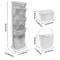 2 Or 4 Tier Rolling Laundry Hamper Cart With Removable Baskets And 360 Wheels For Easy Sorting In W