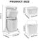 2 Or 4 Tier Rolling Laundry Hamper Cart With Removable Baskets And 360 Wheels For Easy Sorting In W