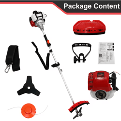 31cc 4 stroke gas weed eater straight shaft trimmer lightweight cordless weed wacker for lawn and garden care