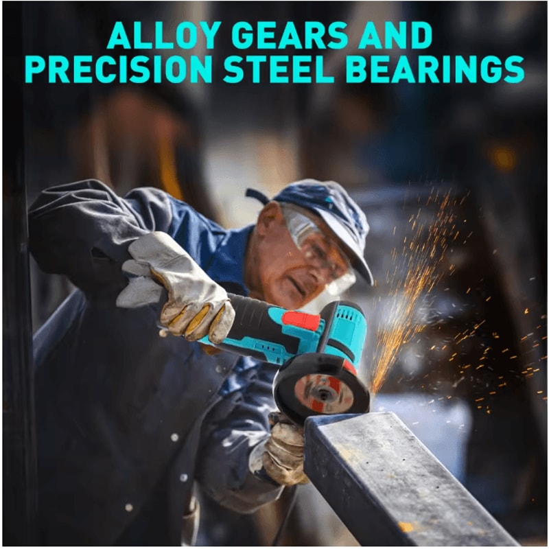 Premium Cordless Brushless Angle Grinder And Car Polisher Kit 12V 16800 RPM With Dual 20 Ah Batteri 3