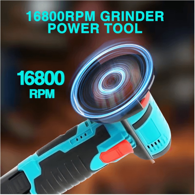 Premium Cordless Brushless Angle Grinder And Car Polisher Kit 12V 16800 RPM With Dual 20 Ah Batteri 4