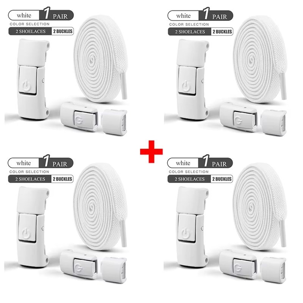 No Tie Shoelaces Press Lock Flat Laces 031in Wide For Sneakers Kids And Adults Quick Slip On Fit 27