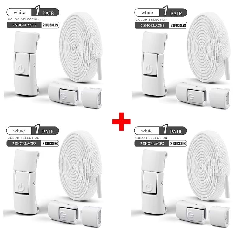 No Tie Shoelaces Press Lock Flat Laces 031in Wide For Sneakers Kids And Adults Quick Slip On Fit 27