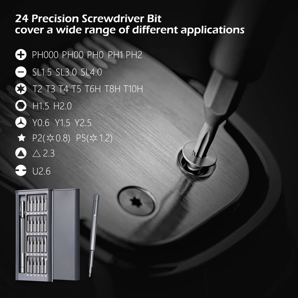Precision Screwdriver Set 25in1 Magnetic Mini Repair Kit For IPhone PC Watch Camera And Glasses 5