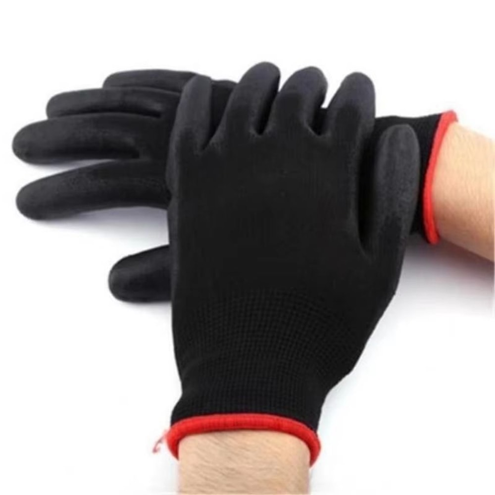 Breathable Nylon Work Gloves Uncoated Garden Gloves For Digging And Planting Lightweight FullFinger 5